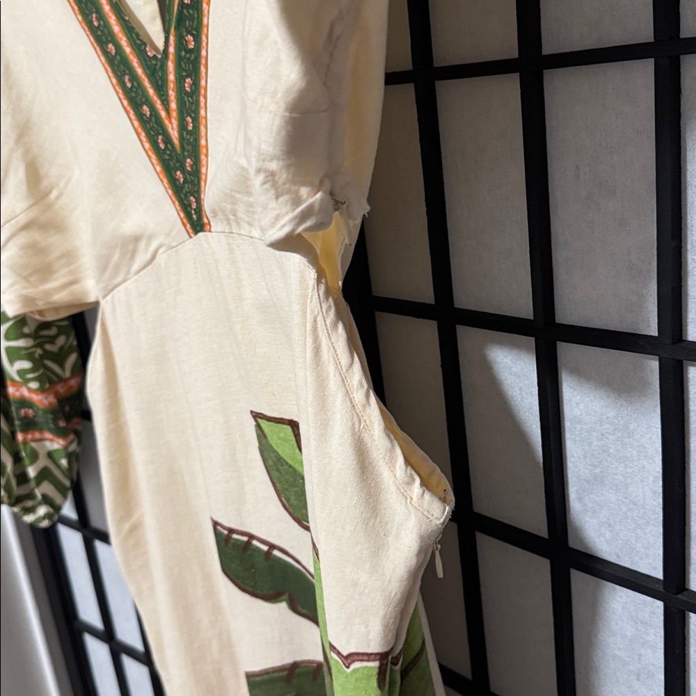 Farm Rio x Anthropologie Palm V-Neck Midi Dress size XL - Picture 6 of 14